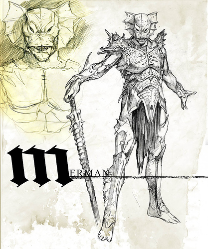 Mer-Man por Marko Djurdjevic
